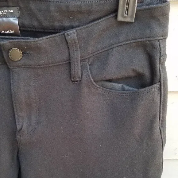 Ann Taylor Modern Black Pants Size 6 - Picture 3 of 6